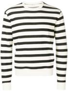 Saint Laurent Striped Sweatshirt - Neutrals