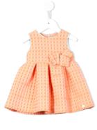 Valmax Kids - Cube Print Dress - Kids - Cotton/acrylic/polyamide/polyester - 18 Mth, Yellow/orange