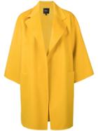 Theory Oversized Fit Coat - Yellow & Orange