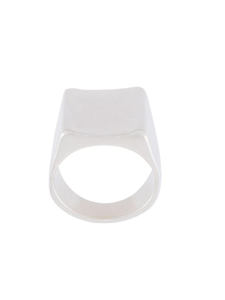 Maison Margiela Square Ring, Adult Unisex, Size: Medium, Metallic