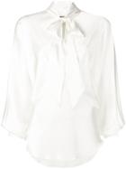 Alexandre Vauthier Pussy Bow Shirt - White