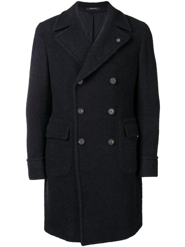Tagliatore Buttoned Midi Coat - Blue