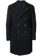 Tagliatore Buttoned Midi Coat - Blue