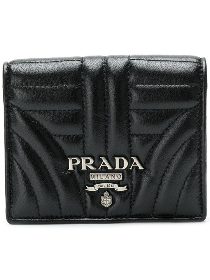 Prada Diagramme French Wallet - Black