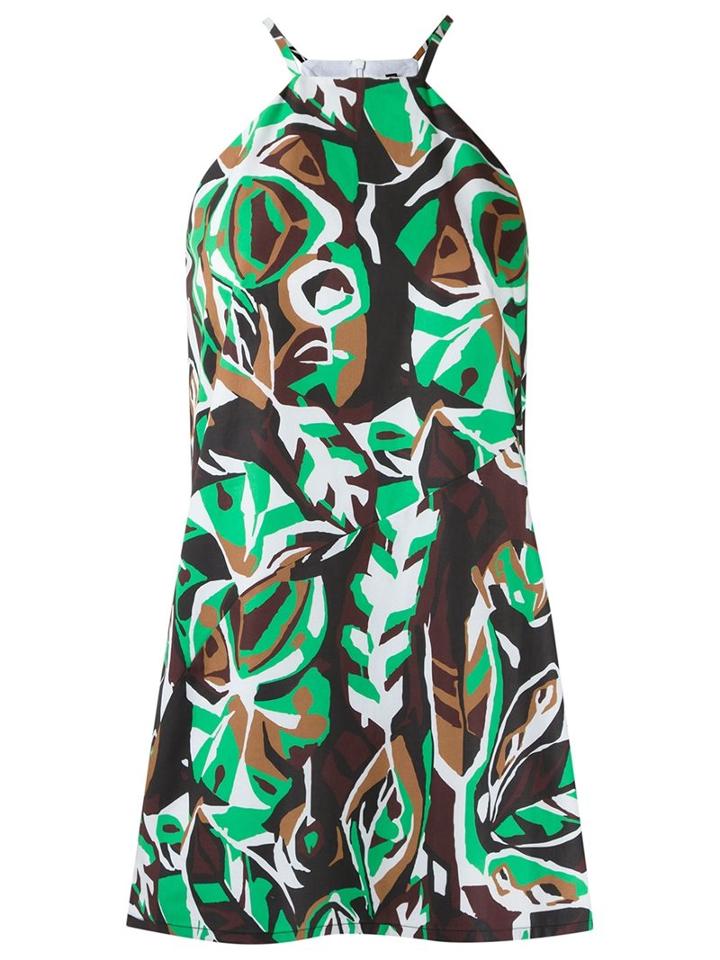 Andrea Marques - Printed Top - Women - Cotton - 42, Black, Cotton