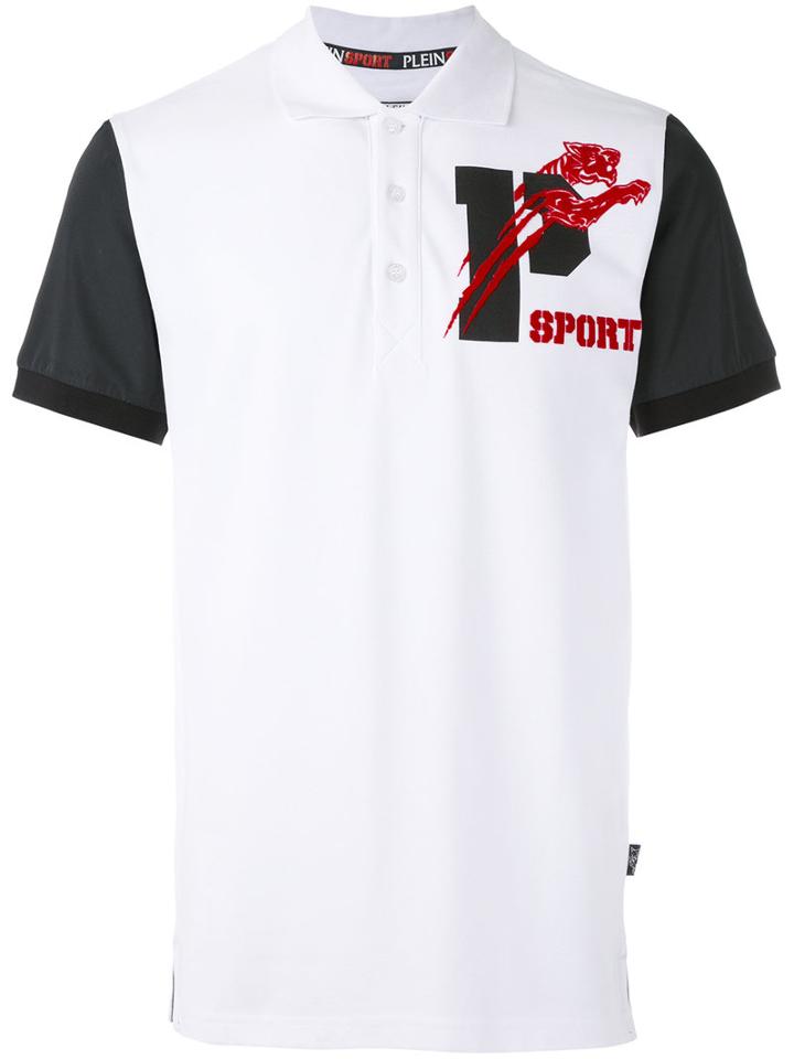 Plein Sport - Logo Polo Shirt - Men - Cotton - M, White, Cotton