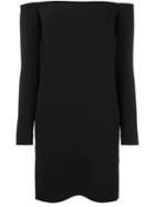 Paule Ka Off Shoulder Dress, Women's, Size: 40, Black, Polyester/spandex/elastane/acetate/viscose