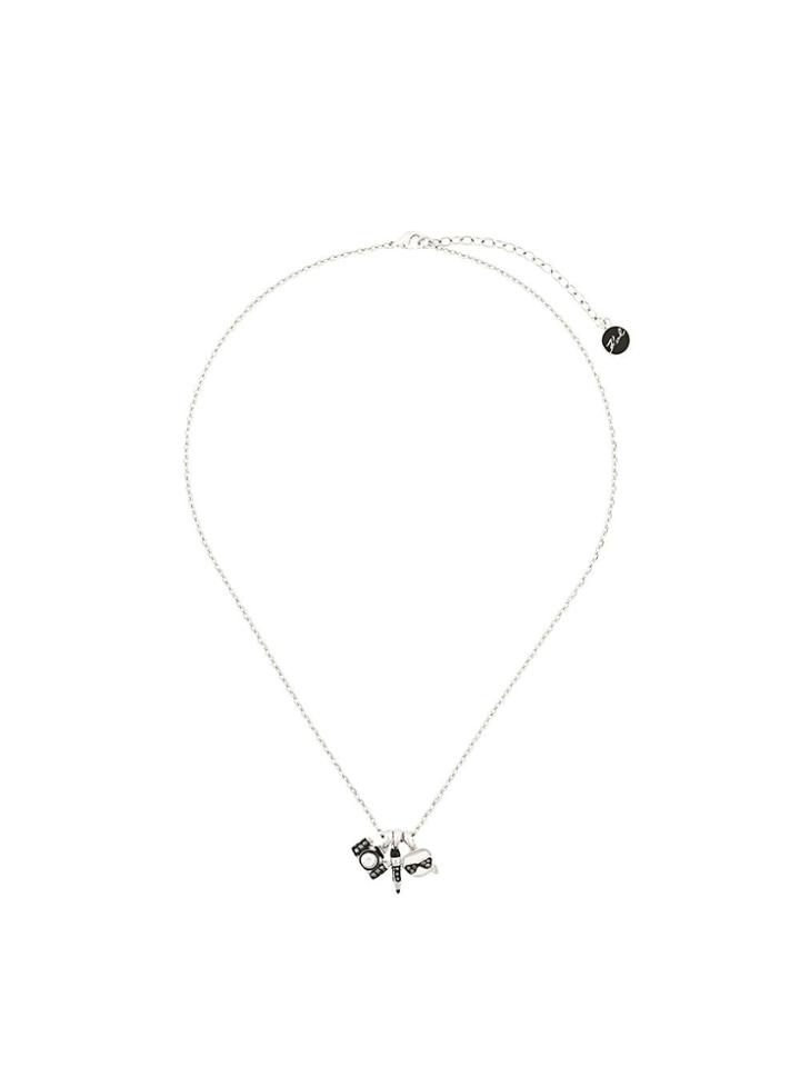 Karl Lagerfeld Charms Necklace - Silver