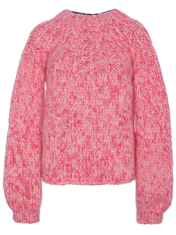 Ganni Julliard Mohair Jumper - Pink & Purple