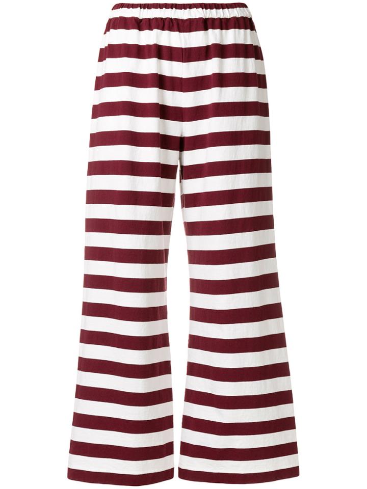 Aspesi Striped Wide-leg Trousers - Red