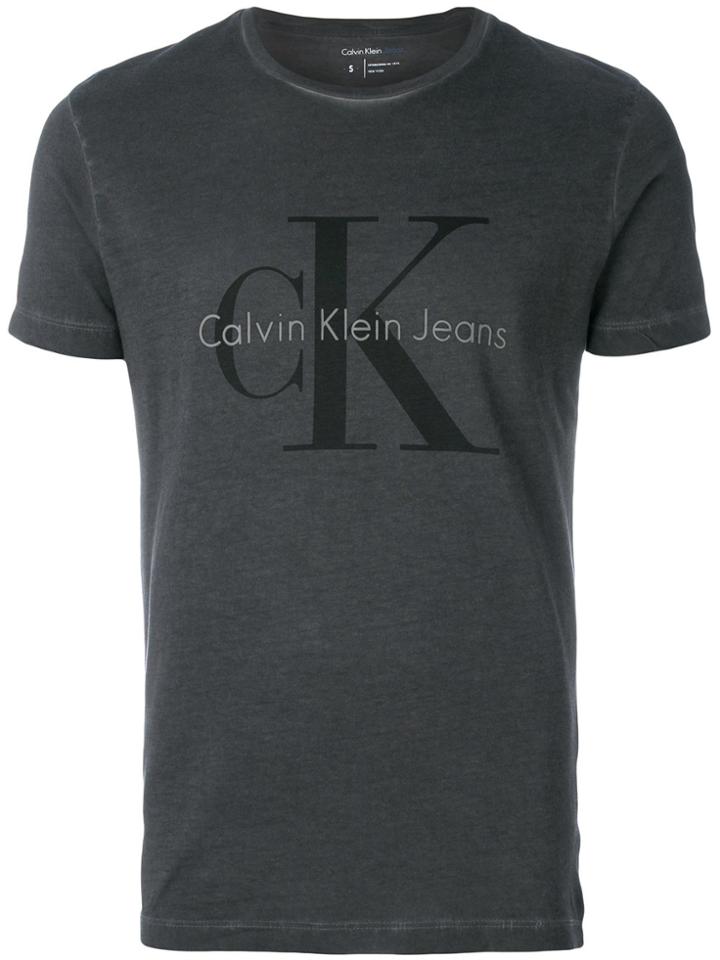 Calvin Klein Logo Print T-shirt - Black
