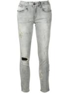 R13 'alison' Skinny Jeans, Women's, Size: 27, Grey, Spandex/elastane/cotton