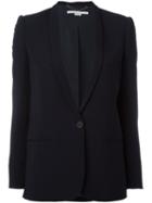 Stella Mccartney Classic Blazer, Women's, Size: 40, Blue, Cotton/spandex/elastane/acetate/viscose