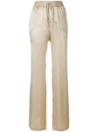Twin-set Drawstring Palazzo Pants - Nude & Neutrals
