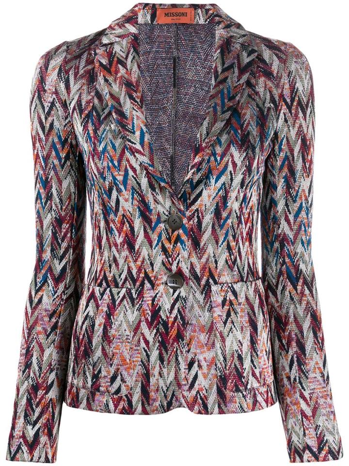 Missoni Intarsia Cardigan - Blue