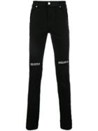 Rta Embroidered Jeans - Black
