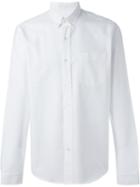 Ami Alexandre Mattiussi Button Down Shirt, Men's, Size: 40, White, Cotton