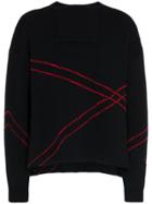 Raf Simons Contrast Stitch Jumper - Black