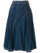 Sacai Asymmetric Denim Skirt - Blue