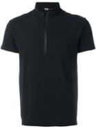 Y-3 'zip' Polo Shirt, Men's, Size: Medium, Black, Cotton