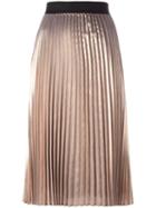 Essentiel Antwerp Pleated Metallic (grey) Skirt, Women's, Size: 36, Polyester/viscose