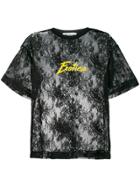 Brognano Lace 'exotica' T-shirt - Black