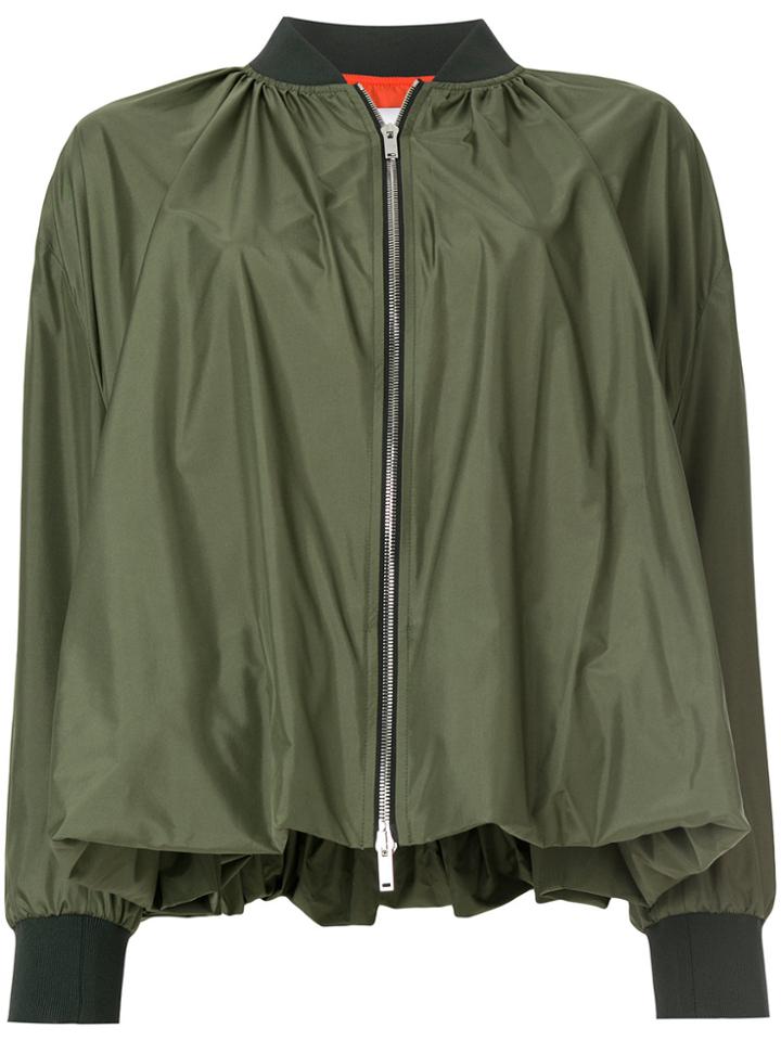Valentino Puffball Bomber Jacket - Green