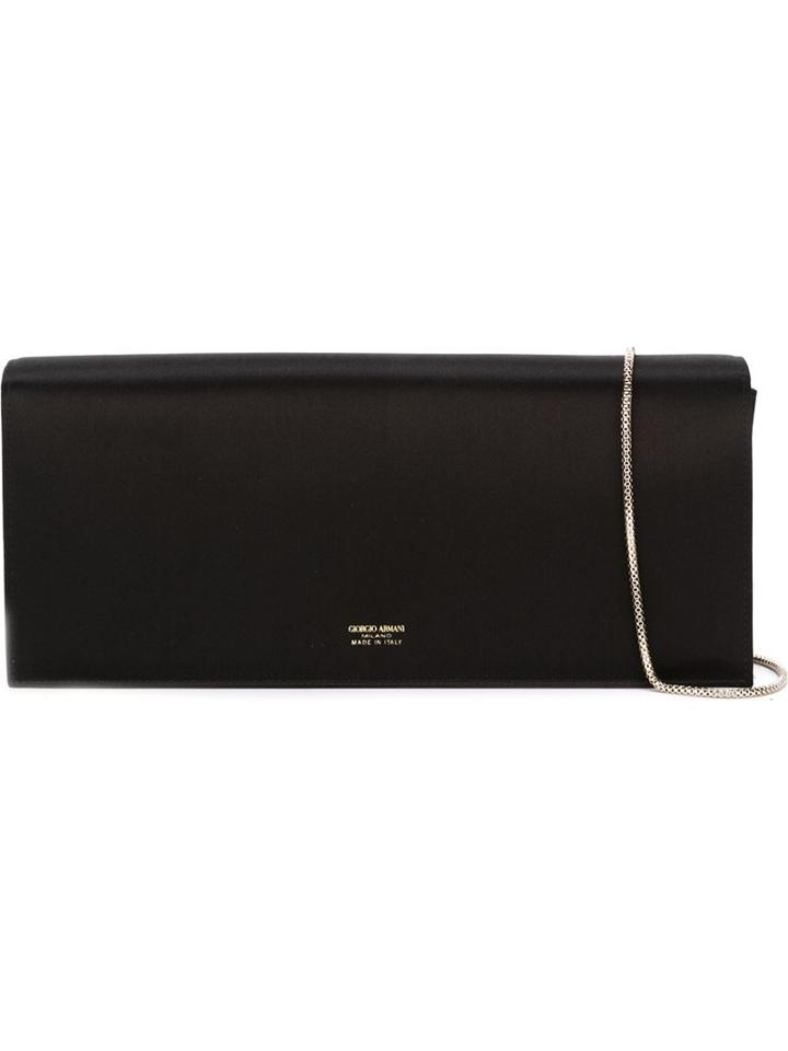 Giorgio Armani Chain Strap Logo Clutch