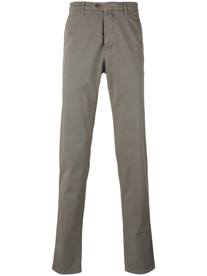 Kiton - Slim-fit Chinos - Men - Cotton/spandex/elastane - 35, Nude/neutrals, Cotton/spandex/elastane