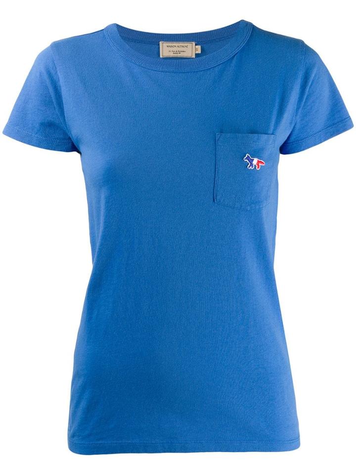 Maison Kitsuné Crew Neck T-shirt - Blue