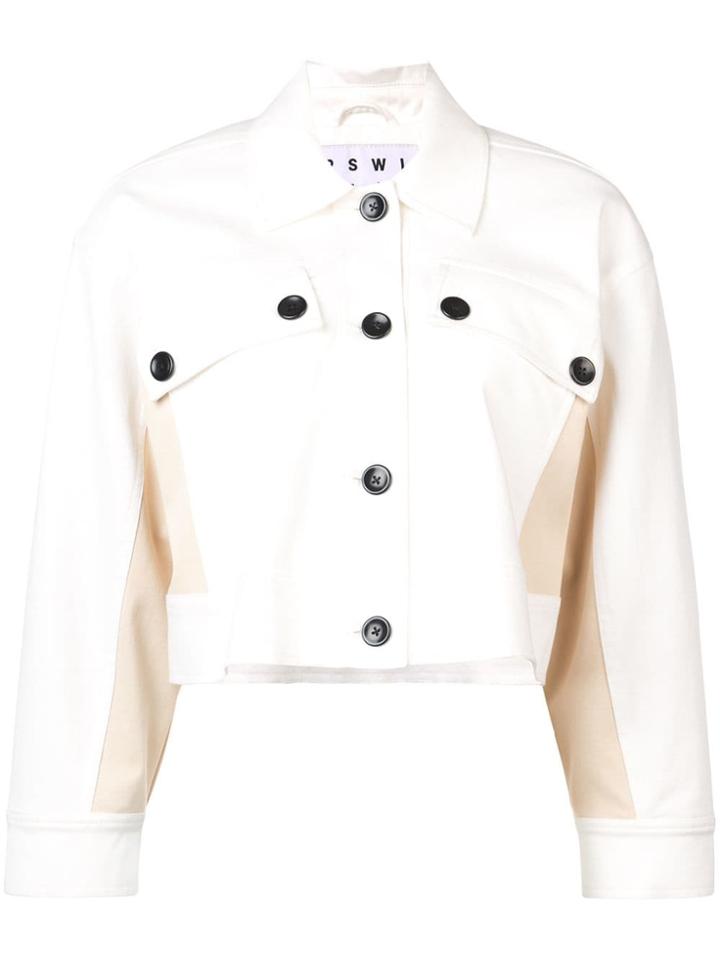 Proenza Schouler Pswl Utility Cropped Jacket - Black