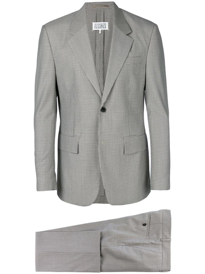 Maison Margiela Micro Houndstooth Check Suit - Nude & Neutrals