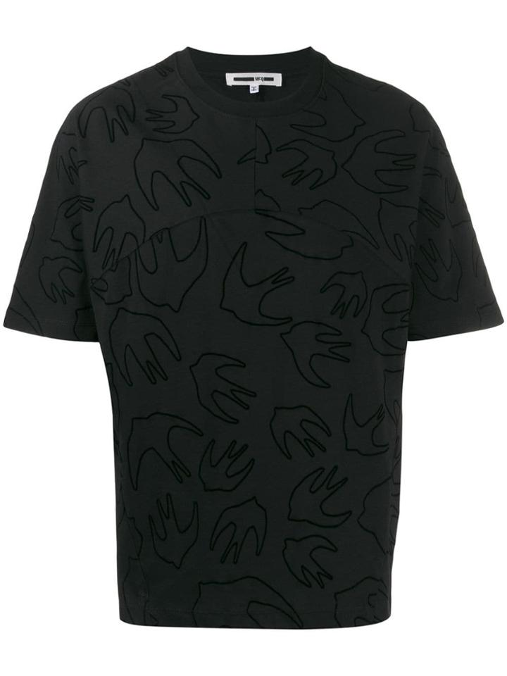 Mcq Alexander Mcqueen Swallow T-shirt - 1000 Darkest Black