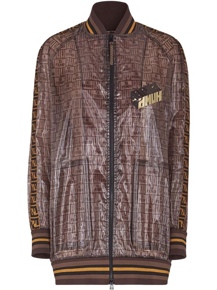 Fendi Fendi Roma Amor Bomber Jacket - Brown