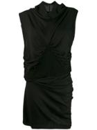 Ann Demeulemeester Asymmetrical Evening Dress - Black
