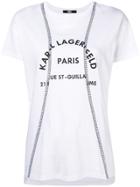 Karl Lagerfeld Distorted Address T-shirt - White