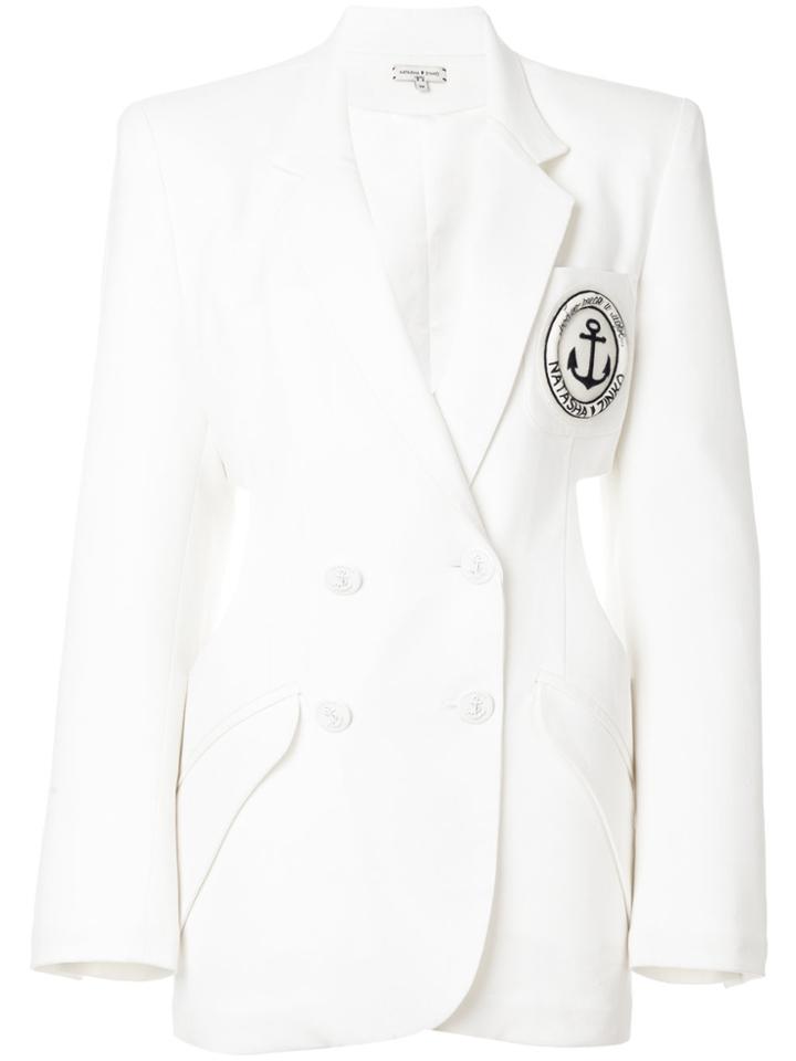 Natasha Zinko Cutout Blazer - White