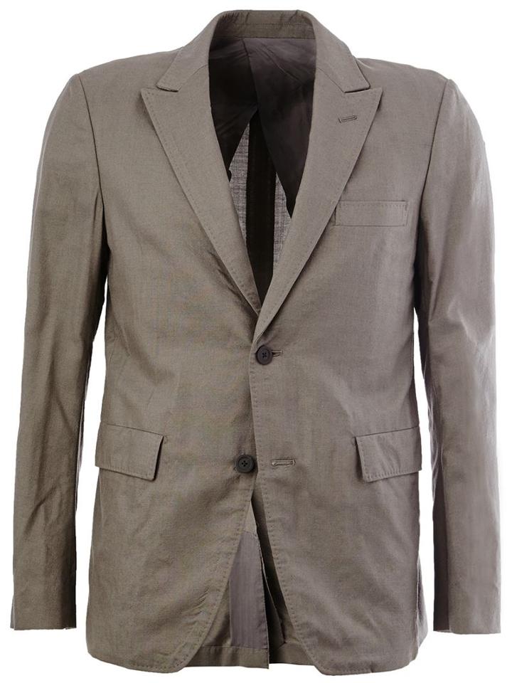 08sircus Two-button Blazer, Men's, Size: 3, Green, Silk/cupro/wool