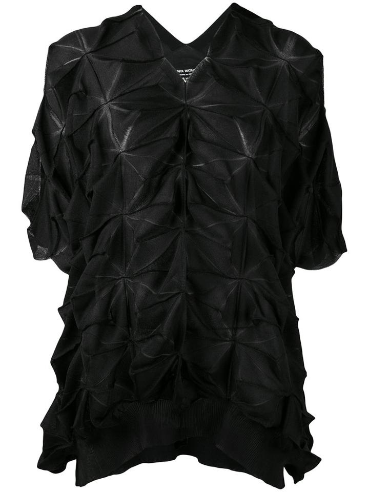 Junya Watanabe Comme Des Garçons - Origami Blouse - Women - Nylon/polyester/wool - M, Black, Nylon/polyester/wool