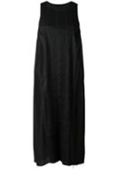 Uma Wang Midi Tank Dress, Women's, Size: Small, Black, Linen/flax/polyamide/spandex/elastane/cupro