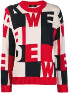 Weekend Max Mara Logo Print Knitted Jumper - Red