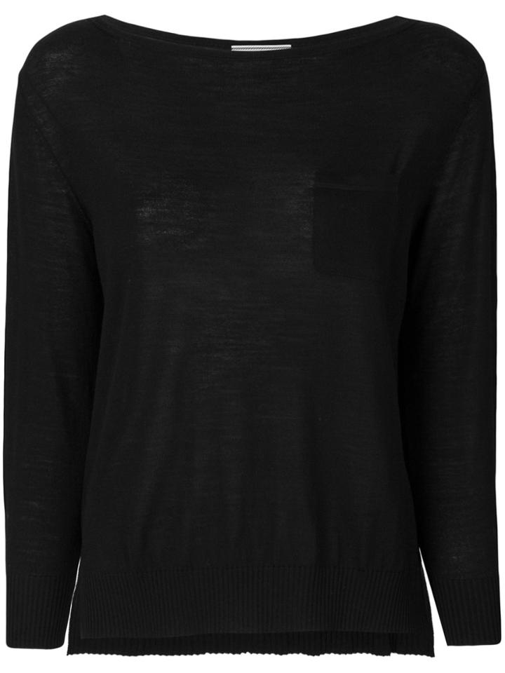 Prada Boat Neck Sweater - Black