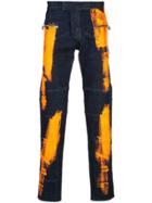 Balmain Paint Stroke Jeans - Blue