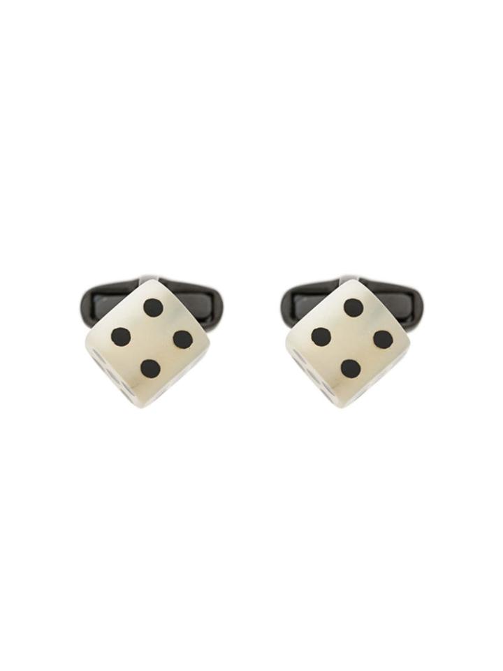 Paul Smith Dice Cufflinks - White