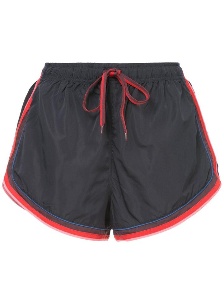 The Upside Stripe Trim Shorts - Blue