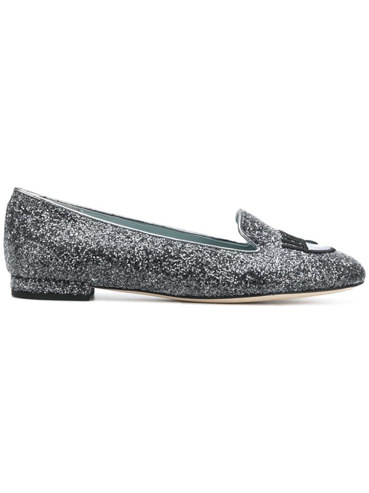 Chiara Ferragni Logomania Slippers - Grey