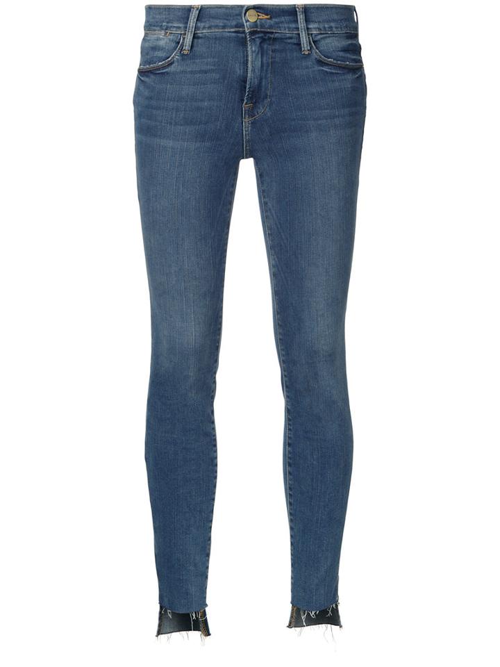 Frame Denim - Skinny Jeans - Women - Cotton/polyester/spandex/elastane - 29, Blue, Cotton/polyester/spandex/elastane