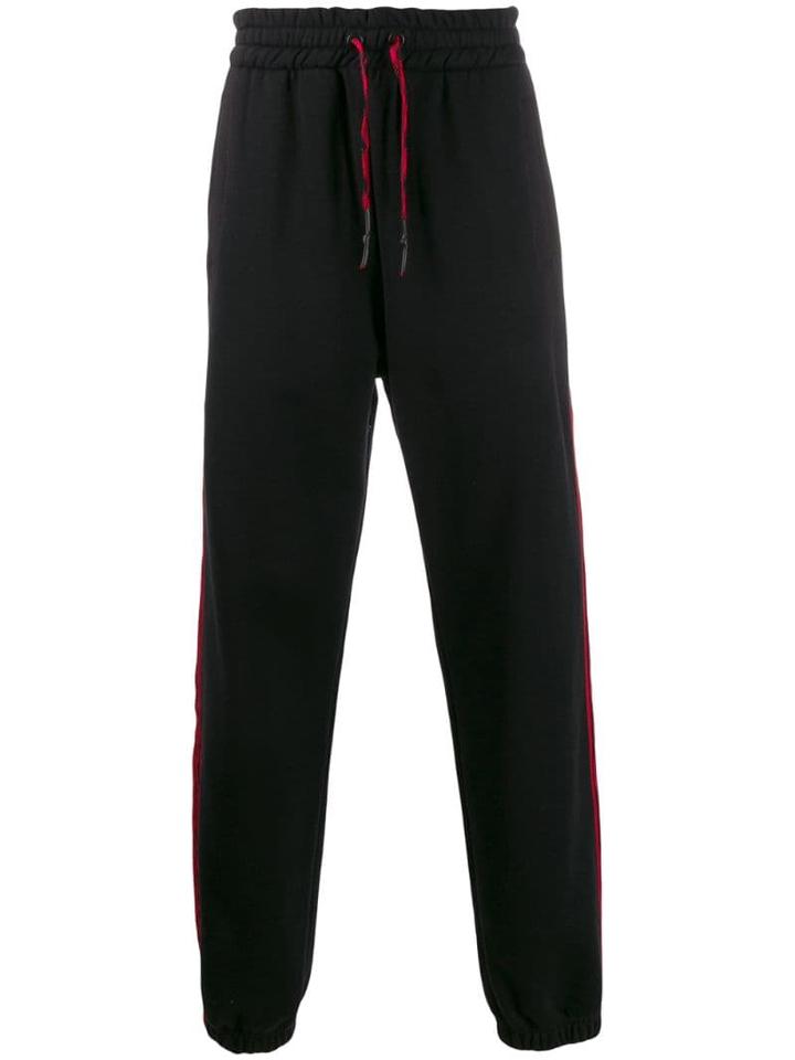 Palm Angels Logo Stripe Track Pants - Black