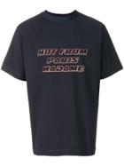 Drôle De Monsieur Front Print T-shirt - Blue