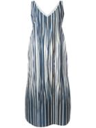 Stephan Schneider - Striped Midi Dress - Women - Cotton - M, Women's, Blue, Cotton